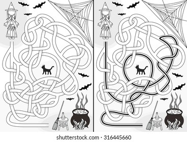 Witch maze kids and