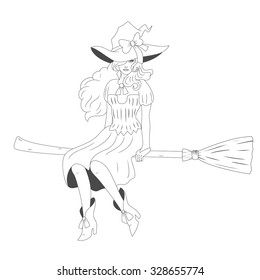 witch on a broomstick 