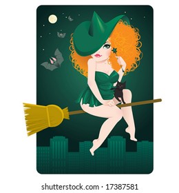 Witch on Halloween