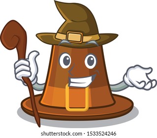 Witch pilgrims hat in the character shape