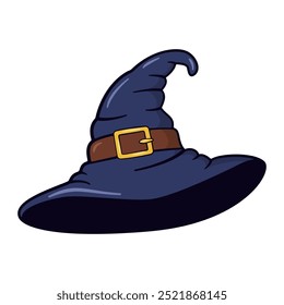 Witch pointy hat. Halloween decoration