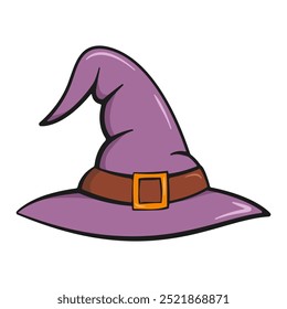 Witch pointy hat. Halloween decoration