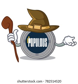 Witch populous coin character cartoon
