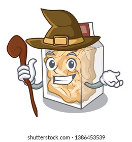 Witch pork rinds in the mascot shape