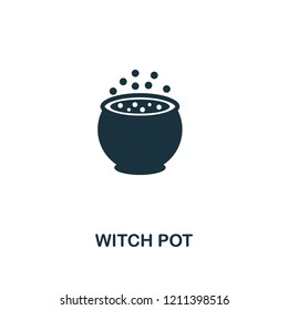 Witch Pot icon. Premium style design from halloween collection. UX and UI. Pixel perfect witch pot icon. For web design, apps, software, printing usage.
