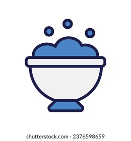 Witch pot icon with white background vector stock illustration