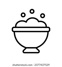 Witch pot icon with white background vector stock illustration