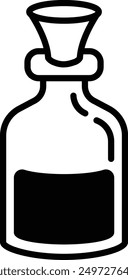 A Witch potion bottle icon in line style