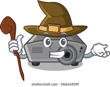 Witch projector in the a cartoon shape