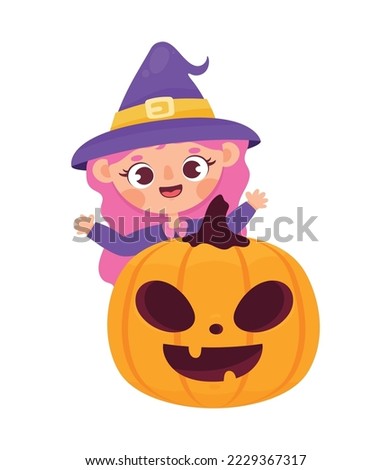 witch and pumpkin comic character