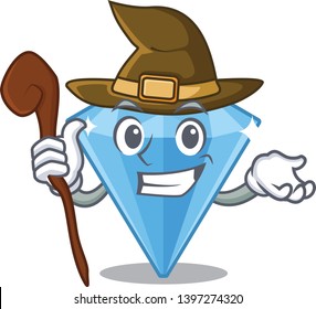 Witch sapphire gem in a mascot box