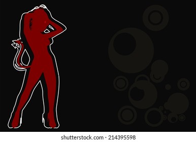 witch silhouette halloween background in vector format very easy to edit