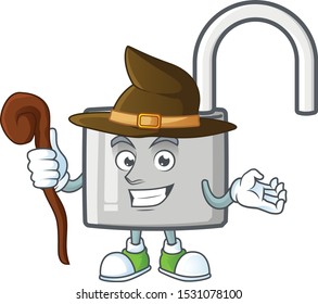 Witch silver unlock key for security private.