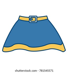 Witch skirt isolated