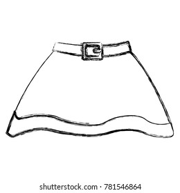 Witch skirt isolated