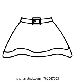 Witch skirt isolated