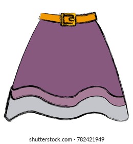 Witch skirt isolated