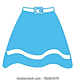 Witch skirt isolated