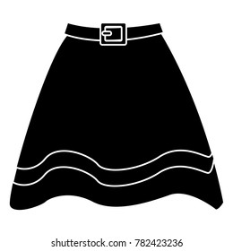 Witch skirt isolated