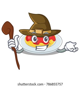 Witch spaghetti character cartoon style