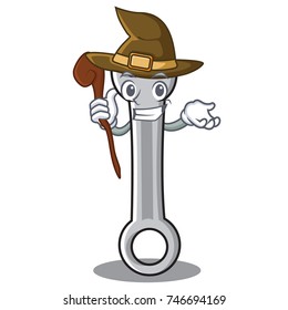 Witch spanner character cartoon style
