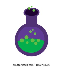 hechizo de bruja en diseño de ilustración vectorial de estilo plano de máscara