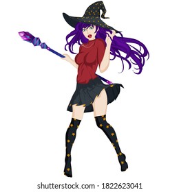 Witch Staff Vector Art Stock Vector (Royalty Free) 1822623041 ...