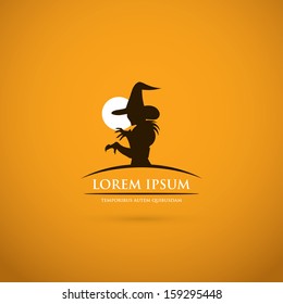 Witch symbol - vector illustration
