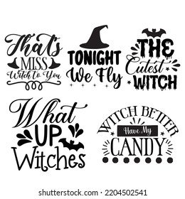 witch t shirt design vactor file