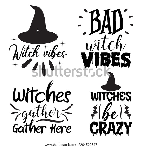 Witch T Shirt Design Vactor File Stock Vector Royalty Free 2204502547 Shutterstock 5426