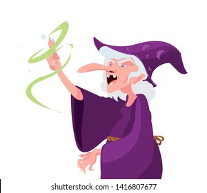 witch of tales character vector ilustration