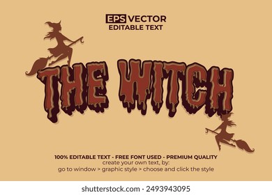 The Witch Text Effect Melting Style