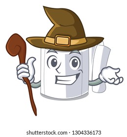Witch toilet paper in shape of mascot