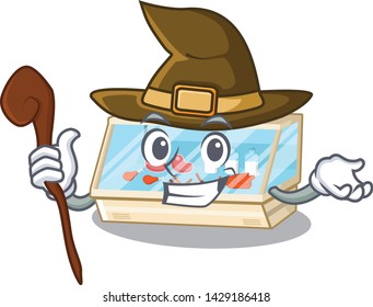 Witch trade counter isolated in the character