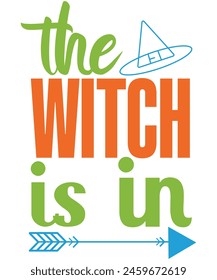 The witch is in T-shirt, Vector File