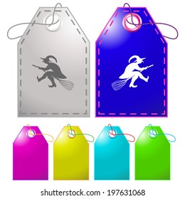 Witch. Vector tags.