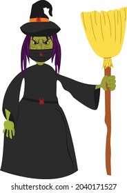 witch wearing mask, covid Halloween event, scary spooky witch