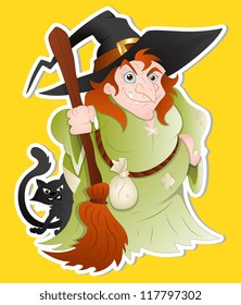 Witch Woman Illustration