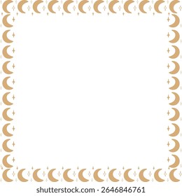 Witchcraft frame. Vector celestial prediction eye template for your text. Eye of Providence
