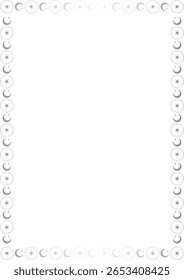 Moldura de bruxaria. Modelo de olho de previsão celeste vetorial para o seu texto. Olho da Providência