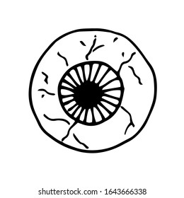 Brujería, Halloween.Ojos. Elemento vectorial aislado en un fondo blanco.