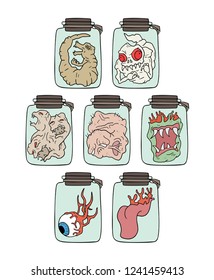 witchcraft jars elements