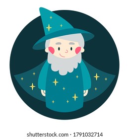 Witcher. Halloween. Vector illustration, avatar 