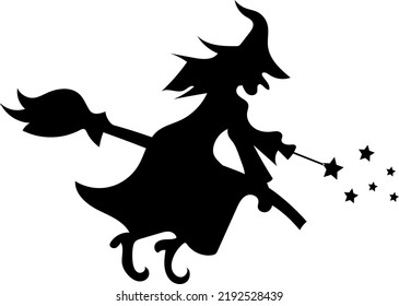 La bruja con la halloween mágica 
