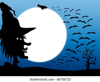 Witches and bats come out at night for Halloween