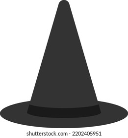 Witches black hat vector. Halloween. Witchcraft, spells and enchantment.