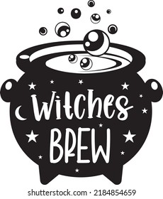 Witches Brew Cauldron Halloween Vector File