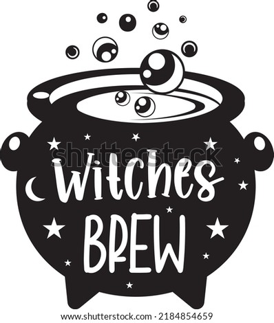 Witches Brew Cauldron Halloween Vector File
