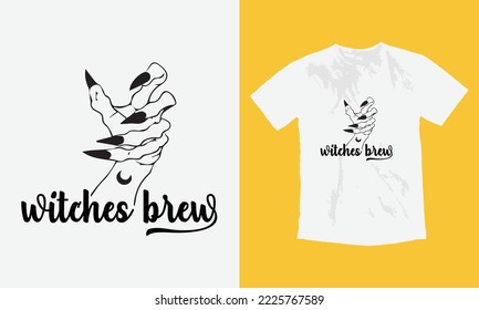 witches brew Halloween t shirt, spooky night, nightmart, spooky season, typography t shirt design, grunge