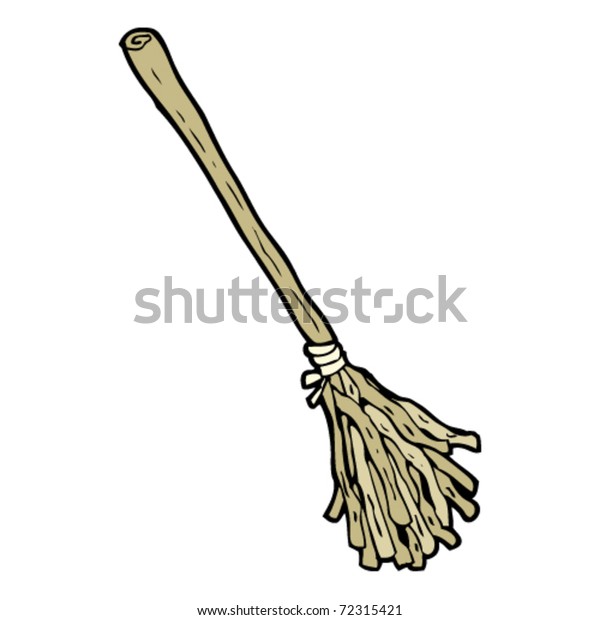 witches broom cartoon